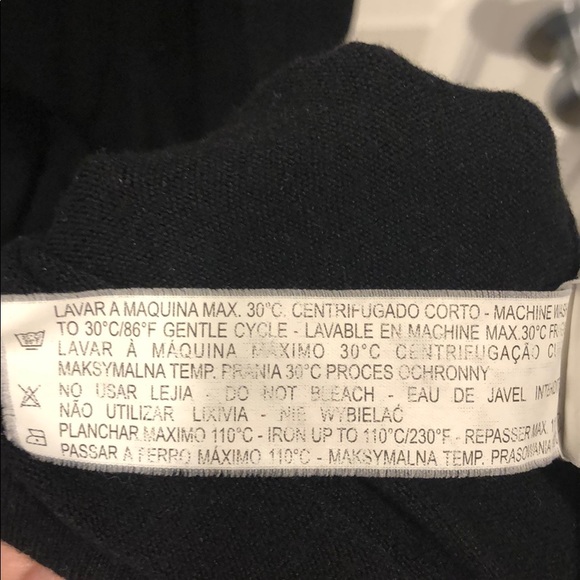 Zara black sweater tunic length, size medium. - Picture 6 of 6